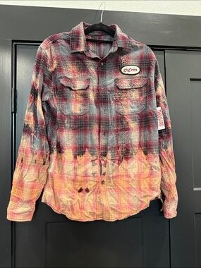 Custom Texas A&M Plaid Flannel NWT Size Medium